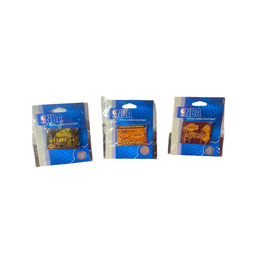 NBA official‎ Licensed collectable pins Los Angels Lakers 3 pins